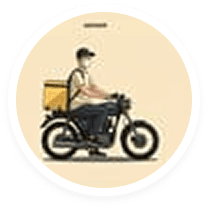 Rider on the road