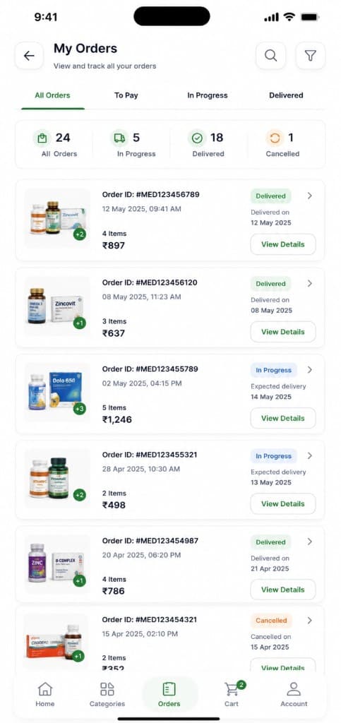 My Orders